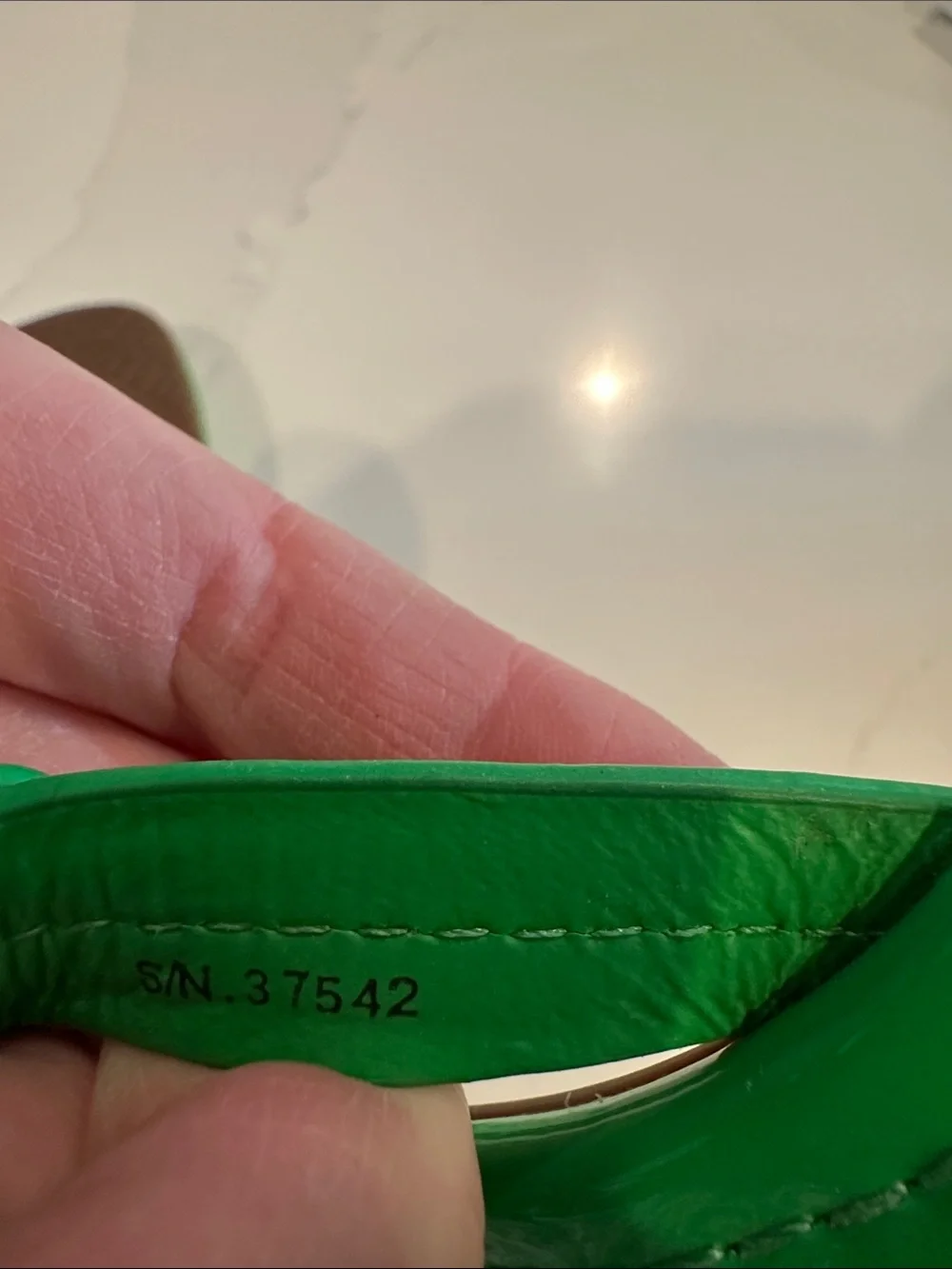 Tory Burch Green Patent Leather Miller Sandals Size 6